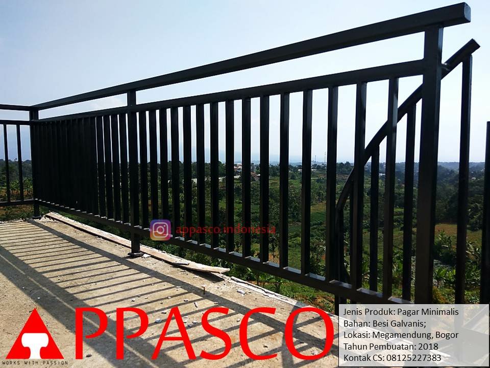 Pagar Railing Minimalis Atap Balkon Di Megamendung Bogor Jual